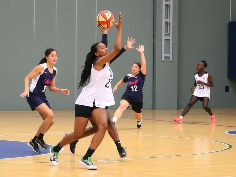Indian players competing in Netball Conquerors India